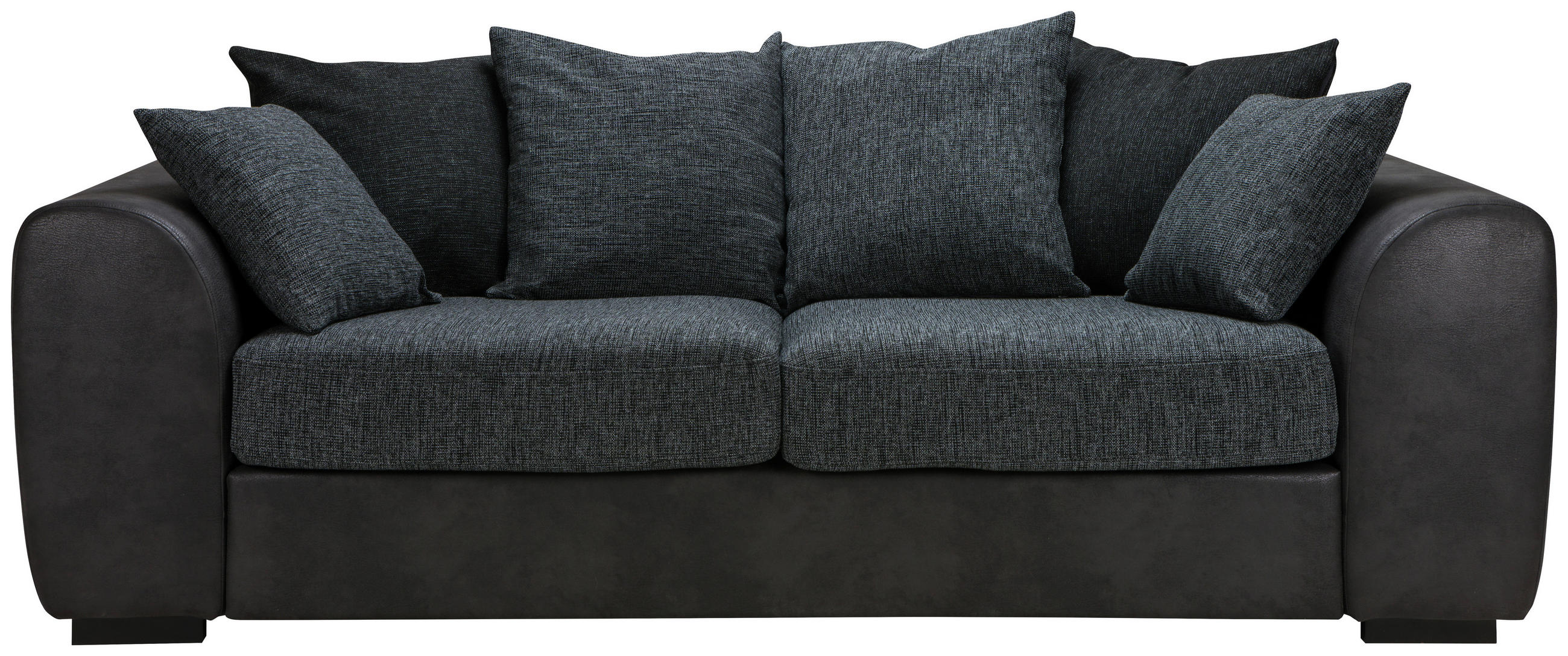 3-SITS SOFFA i antracit, grå  - svart/grå, Klassisk, trä/textil (232/85/100cm) - Carryhome