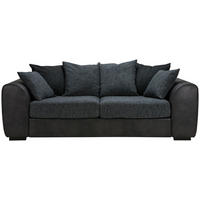 3-SITS SOFFA i antracit, grå  - svart/grå, Klassisk, trä/textil (232/85/100cm) - Carryhome