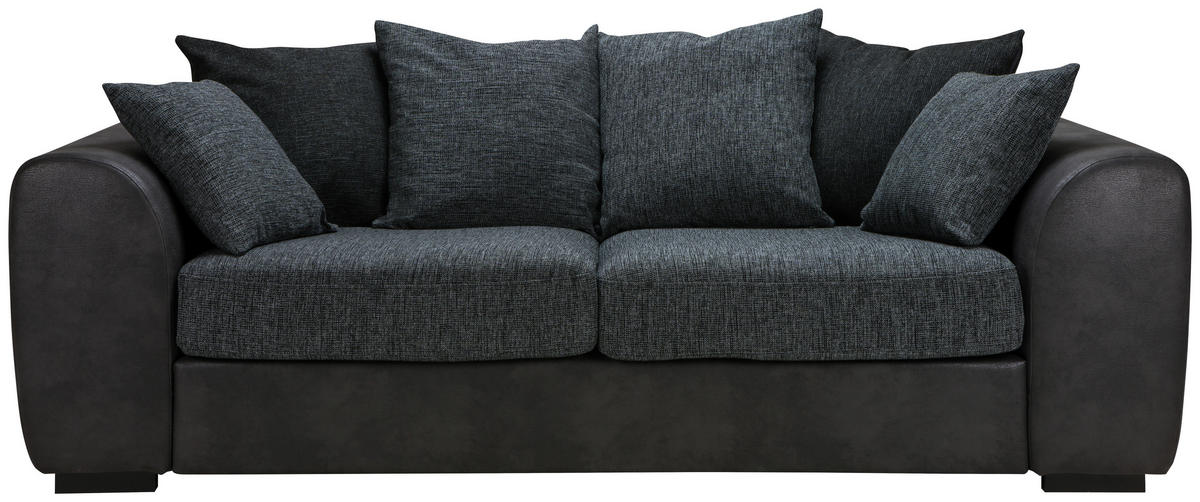 3-SITS SOFFA i antracit, grå  - svart/grå, Klassisk, trä/textil (232/85/100cm) - Carryhome