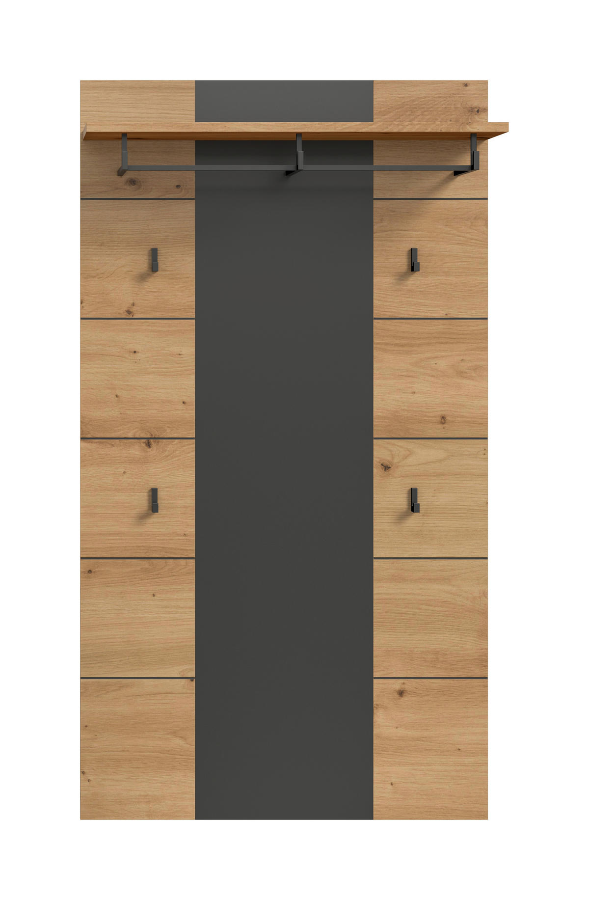 GARDEROBNI PANEL  hrast Artisan   drvni materijal  - hrast Artisan, Design, drvni materijal (80/145/29cm) - Livetastic