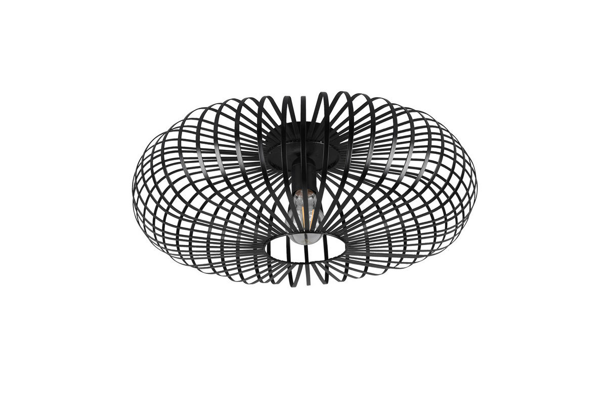 DECKENLEUCHTE  50/18 cm    - Schwarz, Design, Metall (50/18cm) - Trio Leuchten