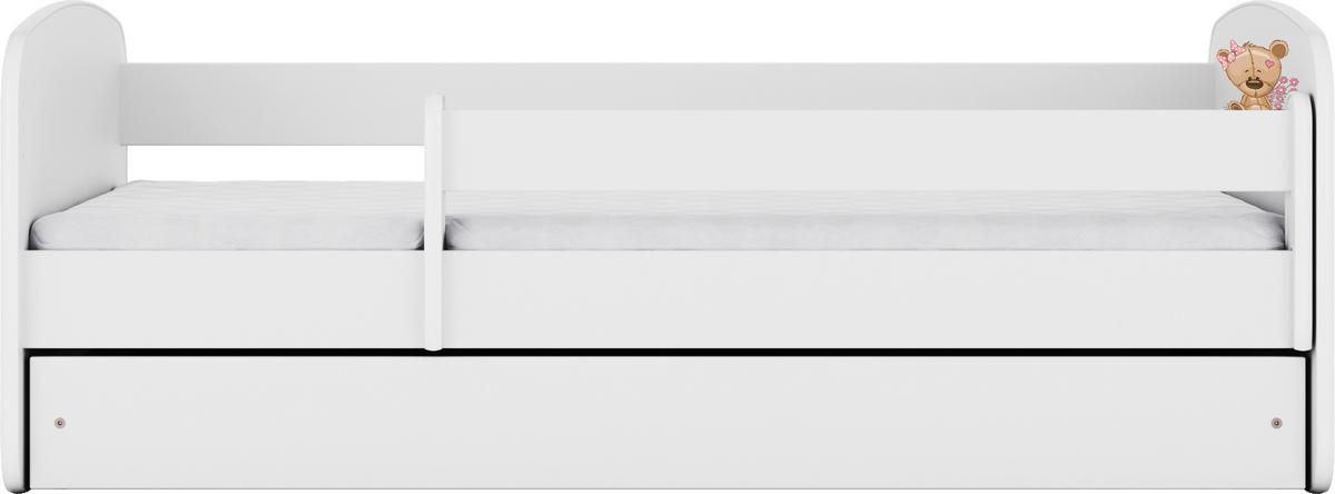 KINDER-/JUNIORBETT - Birkefarben/Weiß, MODERN, Holz/Holzwerkstoff (80/160cm) - MID.YOU