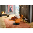 RELAXSESSEL in Leder Orange  - Schwarz/Orange, Design, Leder/Metall (76/108/86cm) - Dieter Knoll