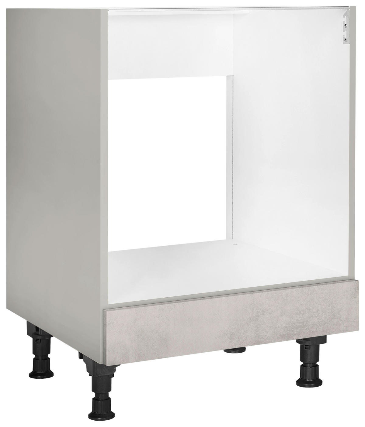 HERDUMBAUSCHRANK 60/87/56 cm  Hellgrau  - Hellgrau, Modern, Holzwerkstoff (60/87/56cm) - Nobilia