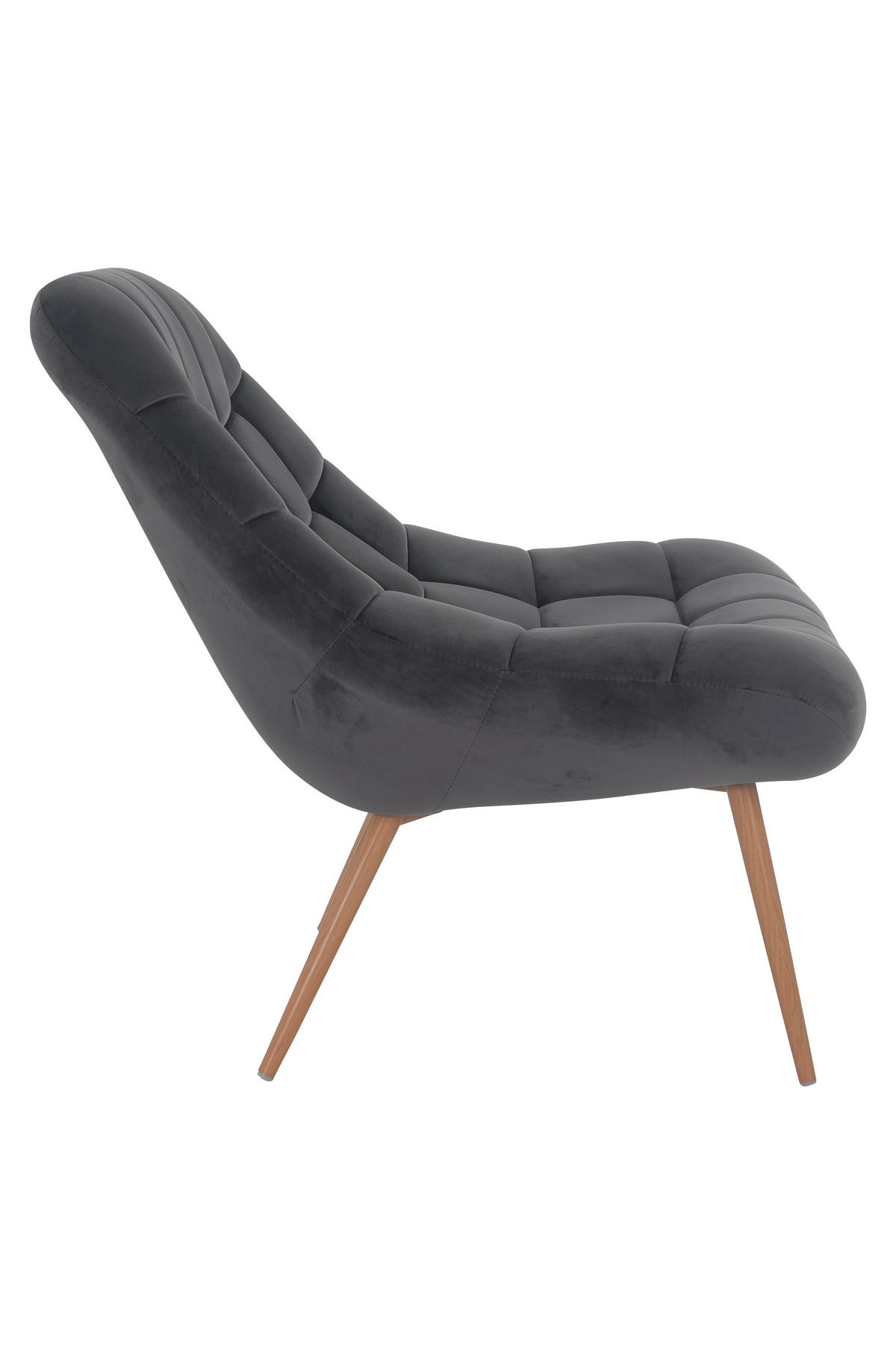 XXL-SESSEL - Naturfarben/Grau, MODERN, Textil/Metall (76/85,6/85,6cm) - Livetastic