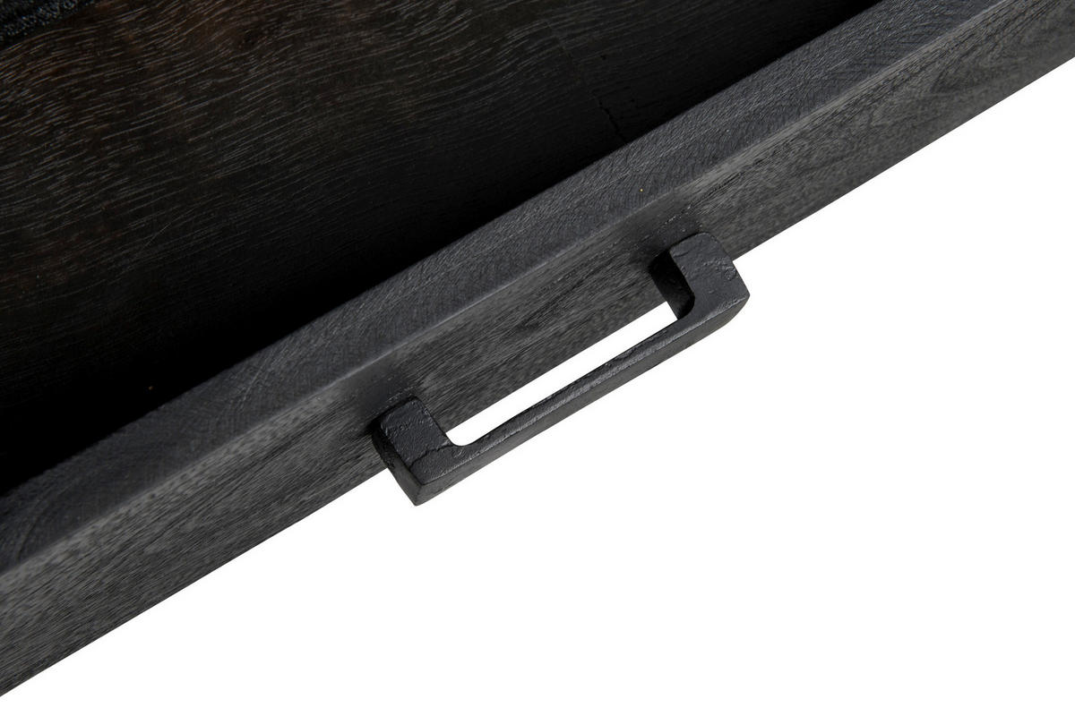 SIDEBOARD Norris 180/80/43 cm 3 Schublade(n)  - Schwarz, Basics, Holz/Metall (180/80/43cm) - Livetastic