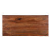 ESSTISCH Mangoholz massiv rechteckig Naturfarben, Schwarz  - Schwarz/Naturfarben, MODERN, Holz/Metall (200/100/78cm) - Livetastic