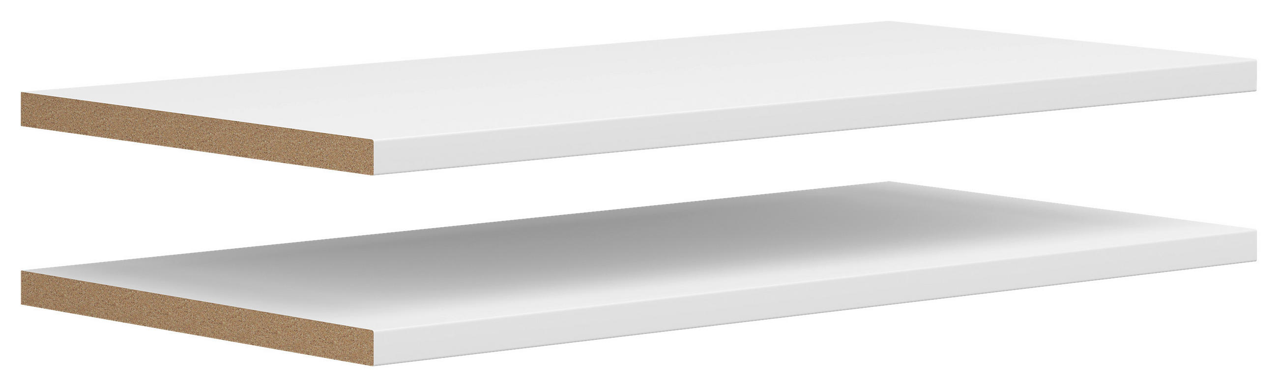 SET POLICA ZA ORMAR bela  - bela, Moderno, pločasti materijal (76,9/2,2/36cm) - Carryhome