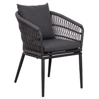 GARTENSESSEL Metall, Kunststoff, Textil Grau  - Grau, Basics, Kunststoff/Textil (58/78/63cm) - Gardenson