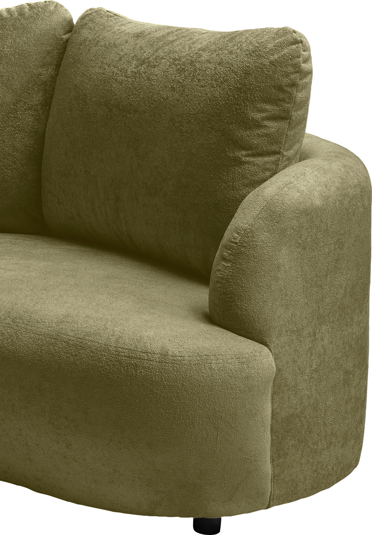 ECKSOFA in Mikrofaser Grün  - Schwarz/Grün, Modern, Kunststoff/Textil (250/139cm) - Livetastic