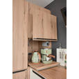EINBAUKÜCHE   - Eichefarben/Weiß, Design, Holzwerkstoff - Dieter Knoll