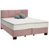 BOXSPRINGBETT 160/200 cm  Rosa  - Schwarz/Rosa, Design, Kunststoff/Textil (160/200cm) - Hom`in