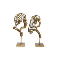 SZOBOR - aranyszínű, Basics, fém (29/14.5/51cm)