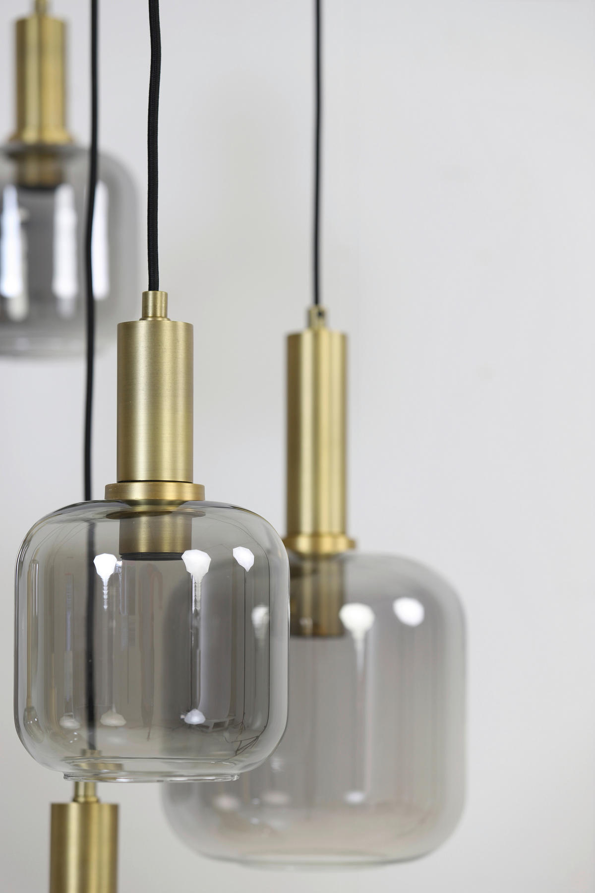 HÄNGELEUCHTE 66/80 cm   - Bronzefarben, Design, Glas (66/80cm) - Light & Living