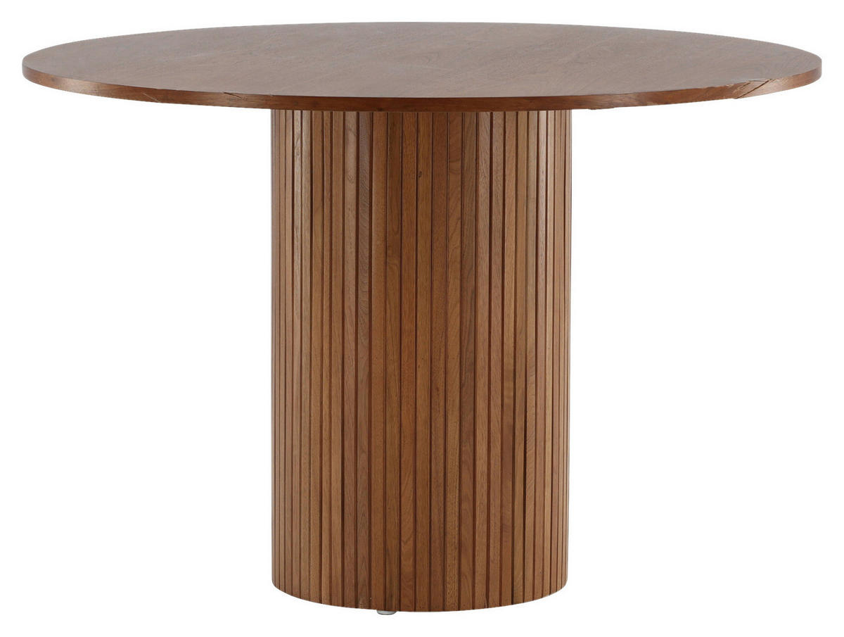 ESSTISCH in Holzwerkstoff 110/110/75 cm  - Walnussfarben, Design, Holzwerkstoff (110/110/75cm) - Livetastic