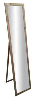 PODNO OGLEDALO - boja hrasta, Konvencionalno, staklo/pločasti materijal (34/154cm) - Carryhome