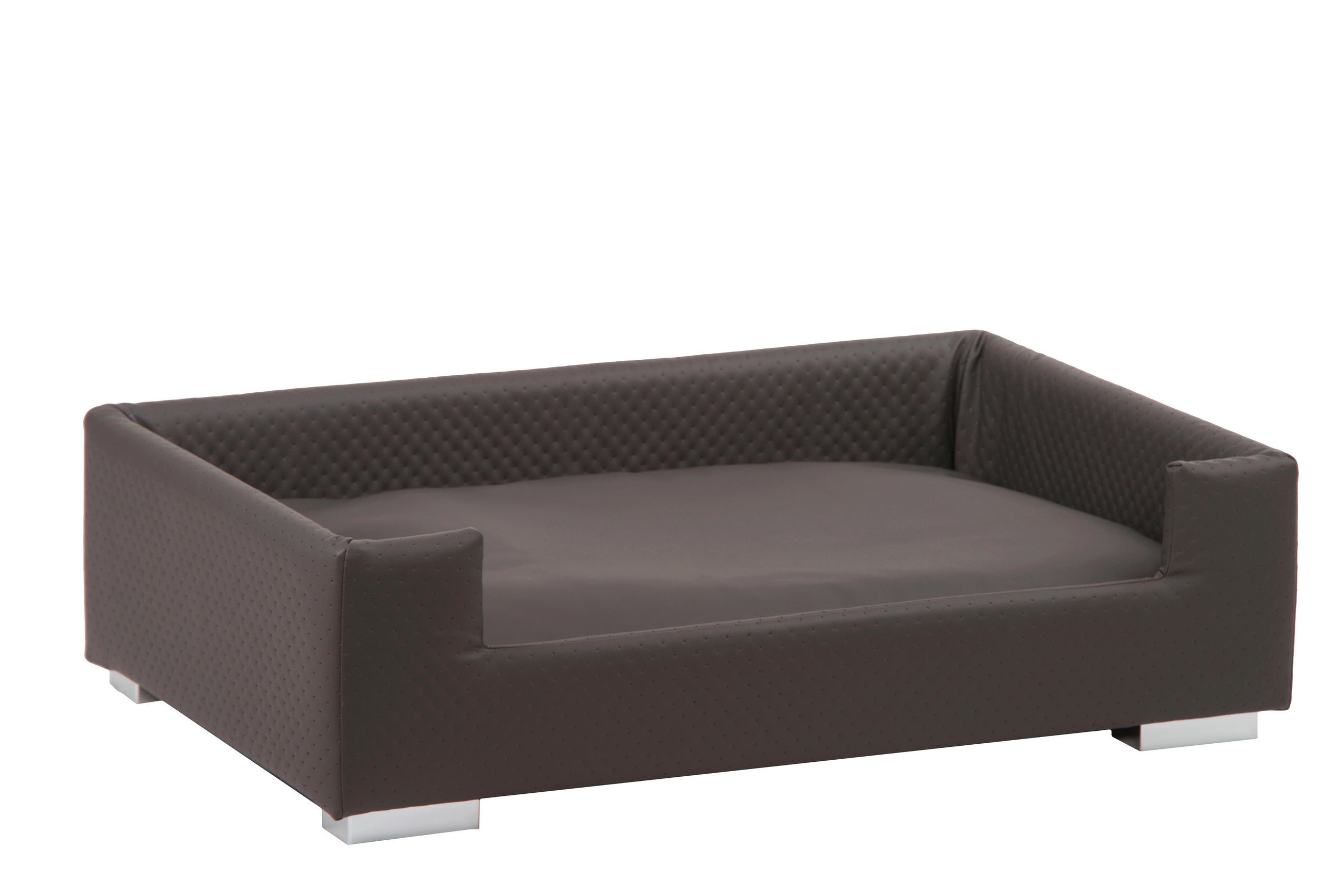 HUNDESOFA - Taupe, KONVENTIONELL, Holz/Textil (57/91/25cm)