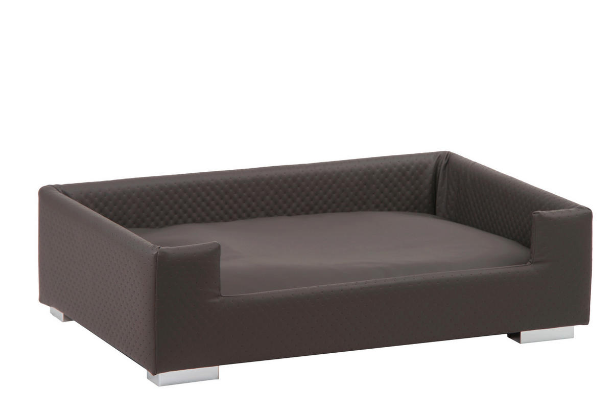 HUNDESOFA - Taupe, KONVENTIONELL, Holz/Textil (57/91/25cm)
