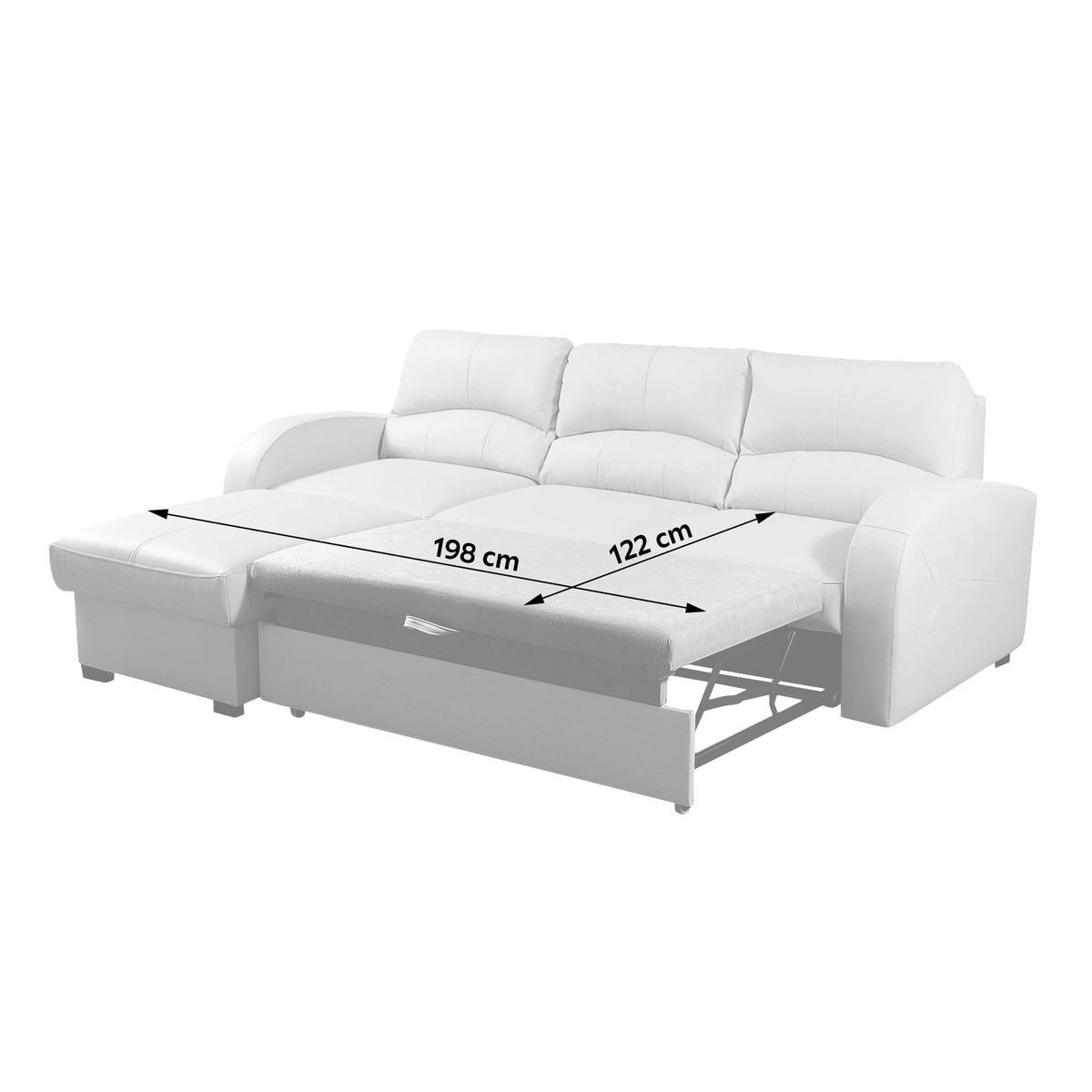 ECKSOFA in Lederlook Echtleder Rot  - Rot/Schwarz, Design, Leder/Kunststoff (168/227cm) - Livetastic