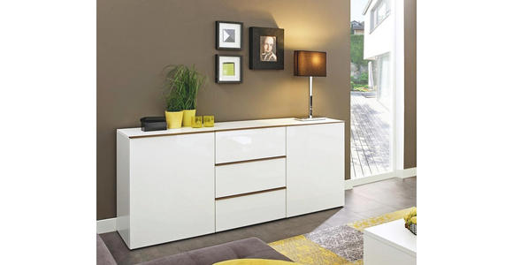 SIDEBOARD 195/81/44 cm - Eichefarben/Schwarz, Design, Holzwerkstoff/Kunststoff (195/81/44cm) - Dieter Knoll