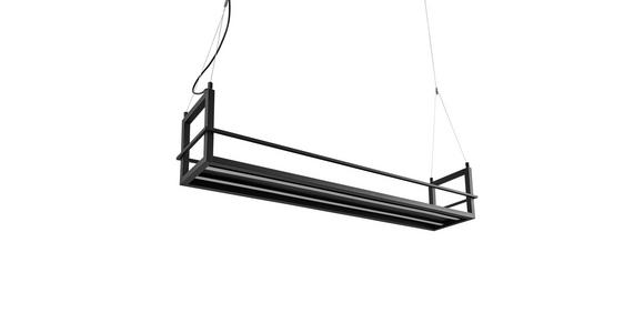 LED-HÄNGELEUCHTE Bury 118/22/150 cm  - Schwarz, Design, Metall (118/22/150cm) - Novel