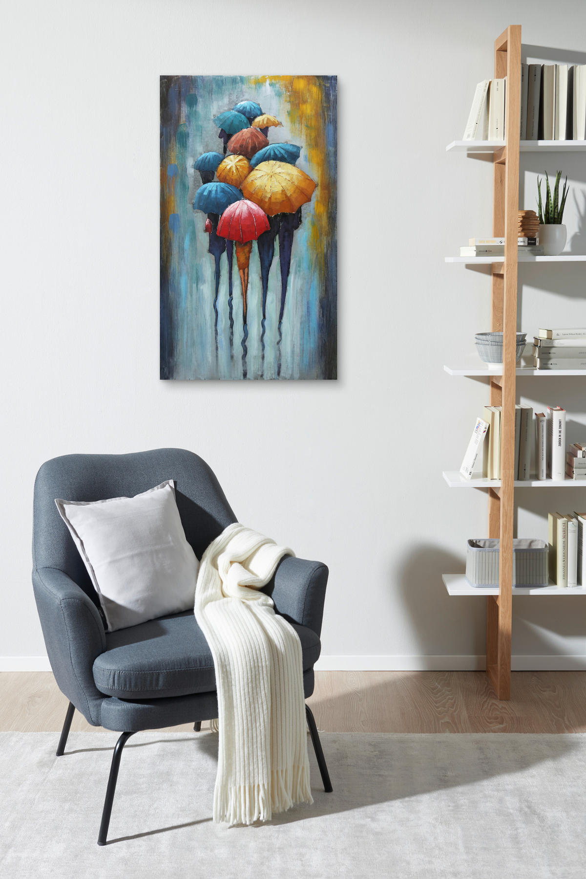 SLIKA NA METALU     70/120 cm       - siva/bela, Lajfstajl, metal (70/120cm) - Monee