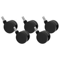 KOLEČKO PRO OTOČNÉ ŽIDLE - černá, Basics, plast (6cm) - MID.YOU