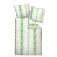 BETTWÄSCHE MESSINA Makosatin 155/200 cm  - Dunkelgrün/Grün, Basics, Textil (155/200cm) - Janine