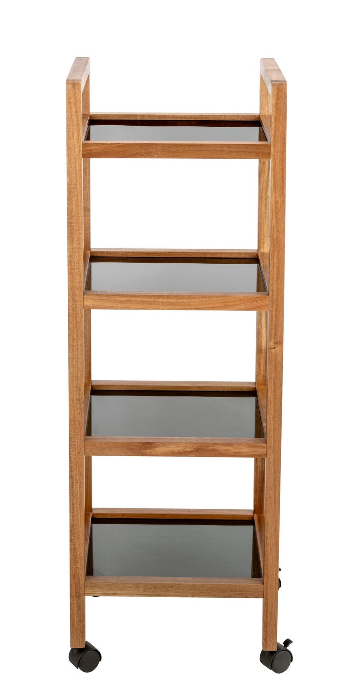 BADEZIMMERREGAL 35/101,5/31 cm  - Schwarz/Grau, Basics, Glas/Holz (35/101,5/31cm) - Wenko