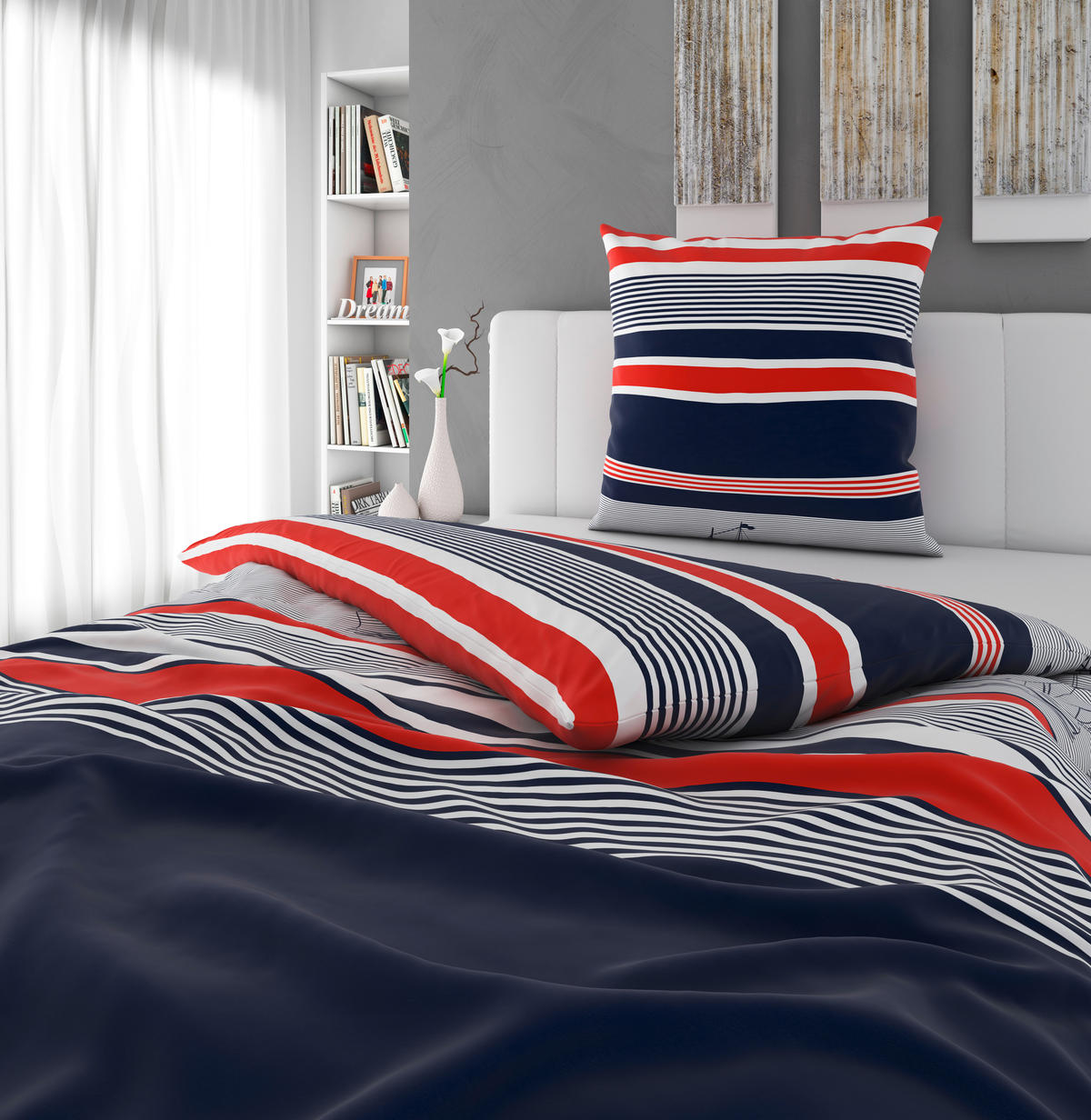 BETTWÄSCHE Renforcé 155/220 cm  - Multicolor, MODERN, Textil (155/220cm) - Novel