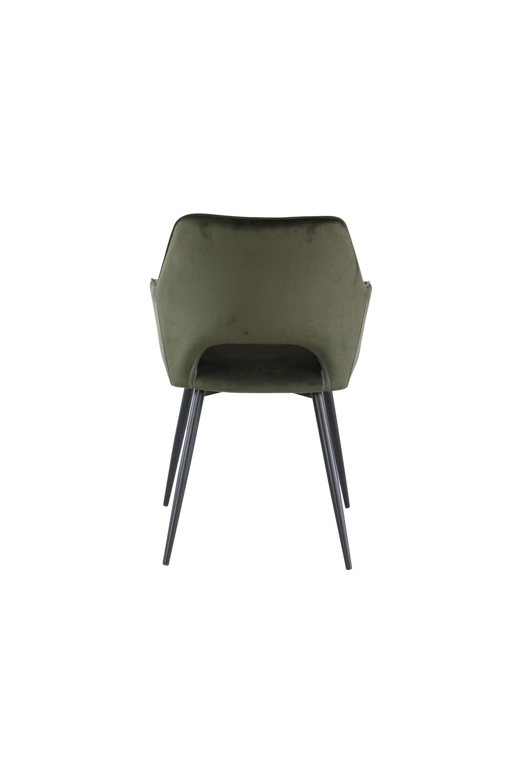 STOLICA SA RUKONASLONOM  zelena, crna       - zelena/crna, Konvencionalno, drvo/metal (56/56/80,5cm) - Carryhome