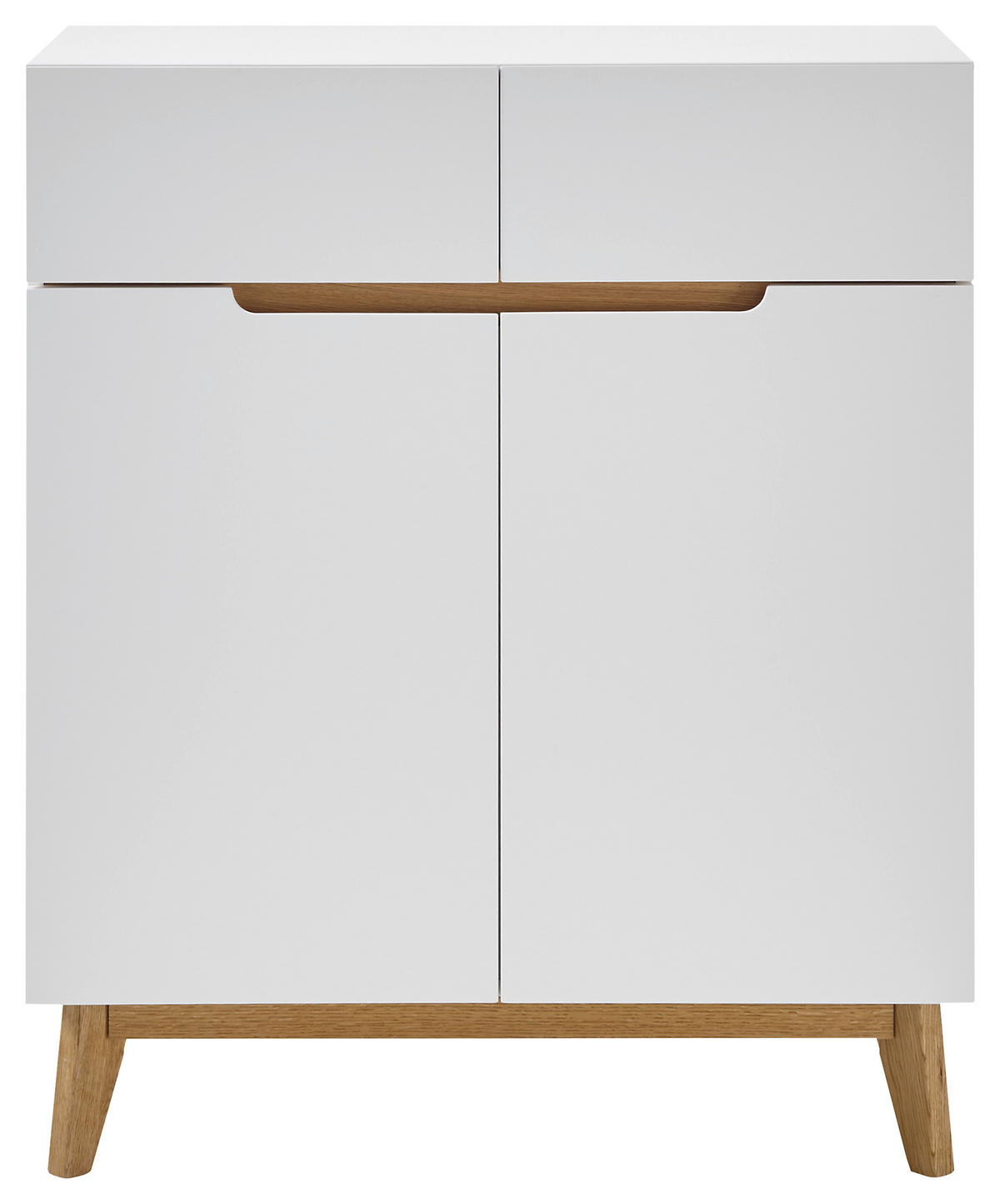 SCHUHSCHRANK 85/101/40 cm  - Eichefarben/Weiß, Design, Holz/Holzwerkstoff (85/101/40cm)