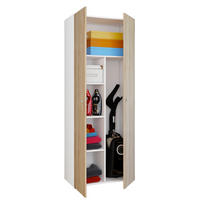 ORMAR VIŠENAMJENSKI bijela, hrast Sonoma  - bijela/srebrne boje, Design, drvni materijal/plastika (70/178/39cm) - MID.YOU