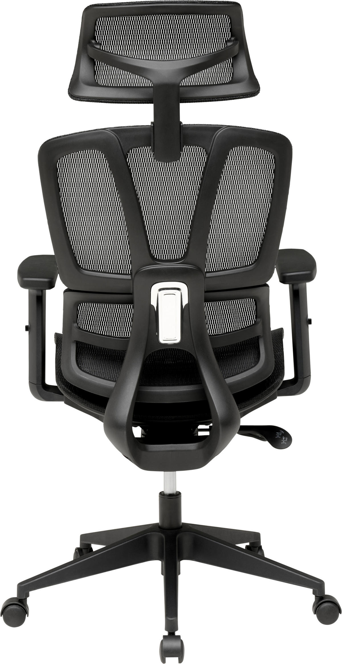 DREHSTUHL  in Netzbespannung Schwarz  - Schwarz, MODERN, Kunststoff/Textil (56/114-124/65cm) - MID.YOU