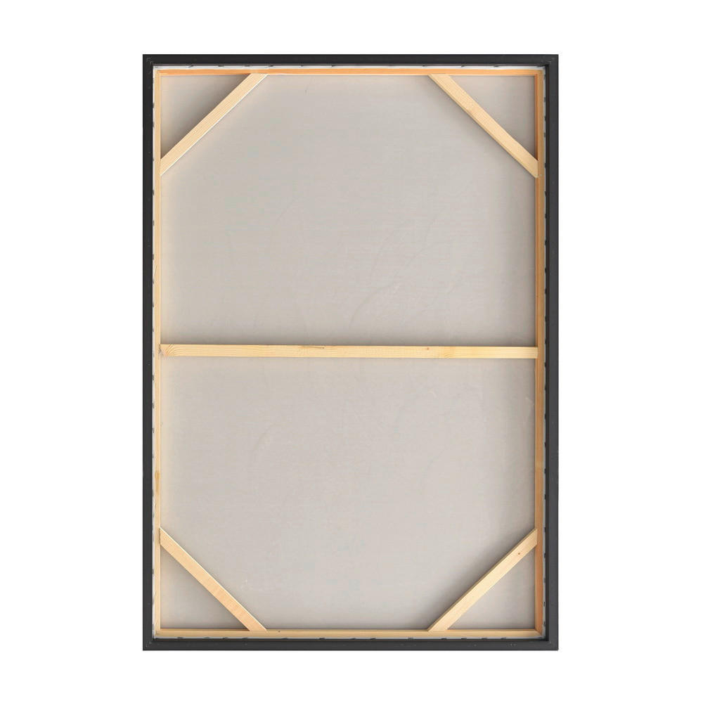 TISAK NA PLATNU 70/100 cm - srebrne boje/smeđa, Natur, drvo/tekstil (70/100cm) - Monee