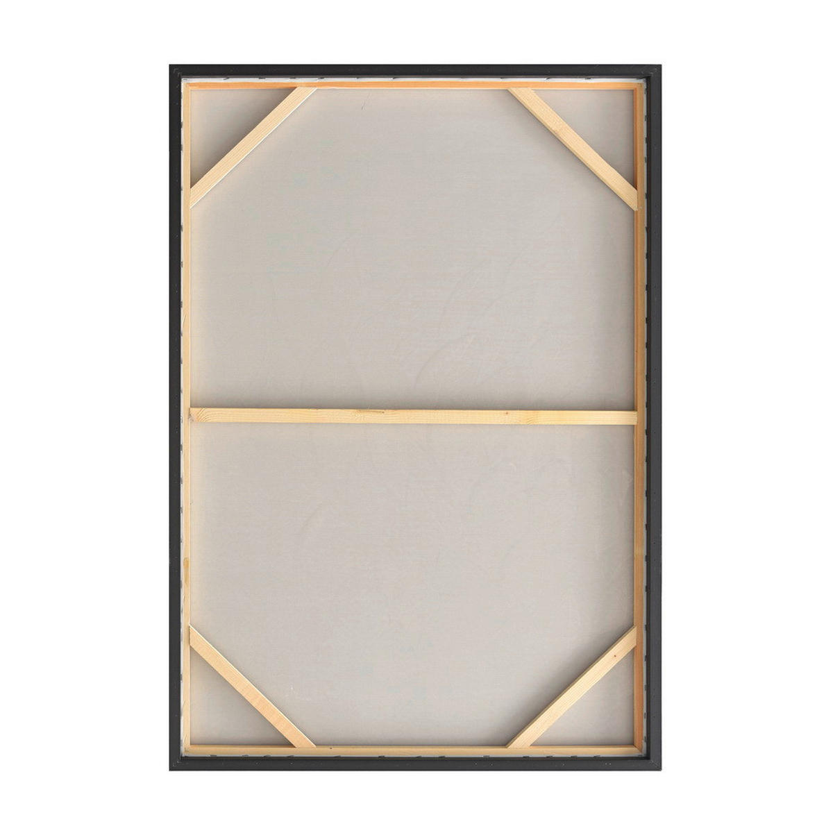 ŠTAMPA NA PLATNU   - svetlobraon/srebrna, Trendi, drvo/tekstil (90/120cm) - Monee