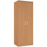 KLEIDERSCHRANK 72/194/54 cm 2-türig Buchefarben  - Silberfarben/Buchefarben, Basics, Holzwerkstoff/Kunststoff (72/194/54cm) - Xora