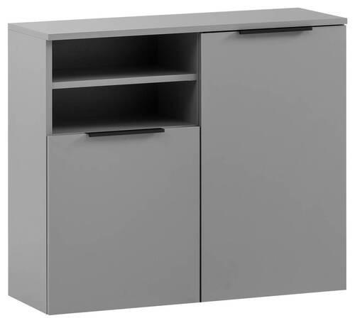HÄNGESCHRANK 80,4/70/32 cm - Platinfarben/Schwarz, MODERN, Holzwerkstoff/Metall (80,4/70/32cm) - MID.YOU