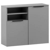 HÄNGESCHRANK 80,4/70/32 cm  - Platinfarben/Schwarz, MODERN, Holzwerkstoff/Metall (80,4/70/32cm) - MID.YOU