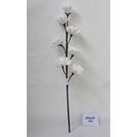 UMETNA ROŽA - bela/rjava, Basics, kovina/umetna masa (83cm) - Ambia Home