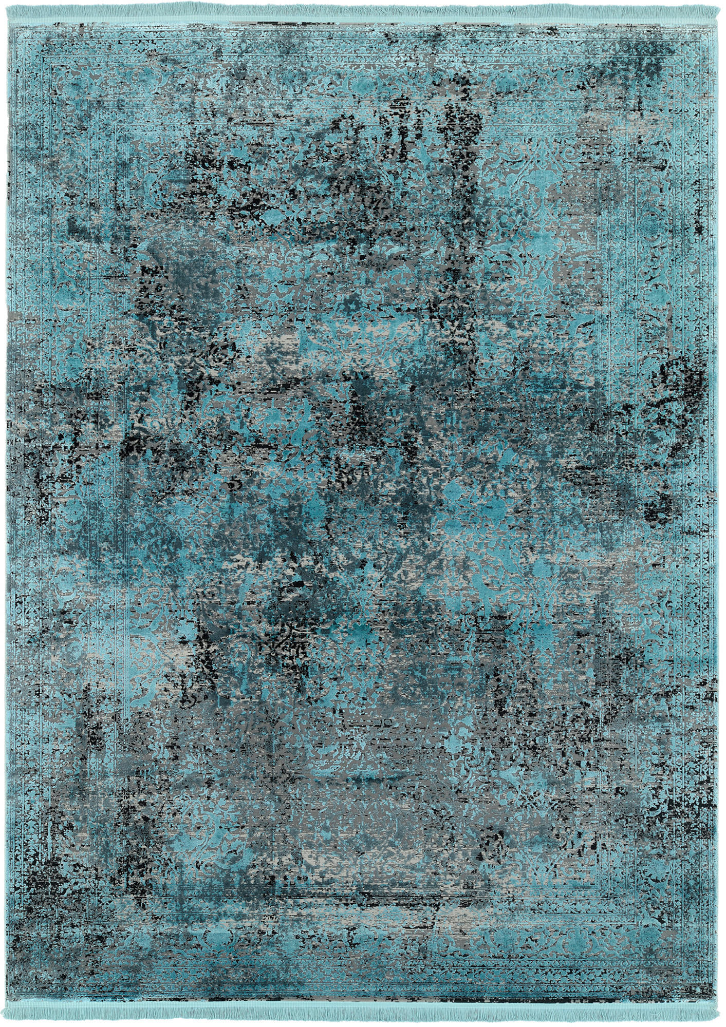VINTAGE-TEPPICH 67/130 cm Blau  - Blau, Design, Textil (67/130cm) - Dieter Knoll