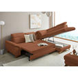 ECKSOFA in Bouclé Cognac  - Eichefarben/Cognac, MODERN, Holz/Textil (287/212cm) - Valnatura