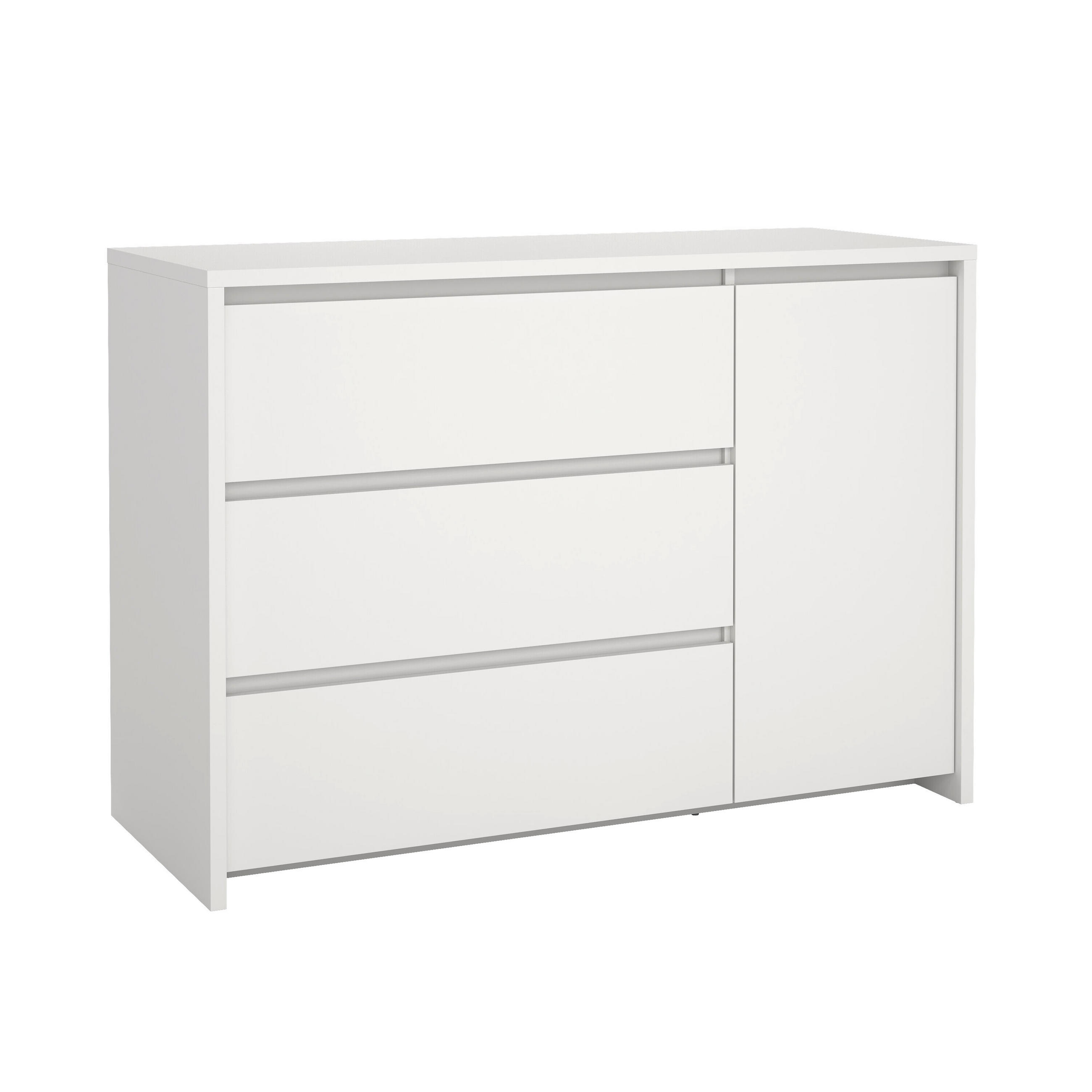 KOMMODE 119/84/48 cm  in Weiß  - Weiß, KONVENTIONELL, Holzwerkstoff (119/84/48cm) - Boxxx