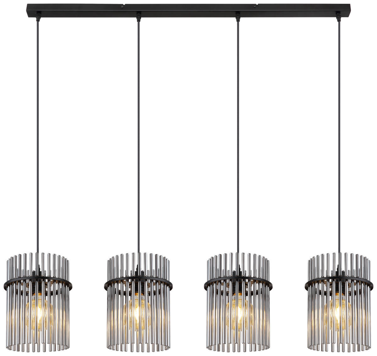HÄNGLAMPA GORLEY 110/20/140 cm  - grå/svart, Trend, metall/glas (110/20/140cm)