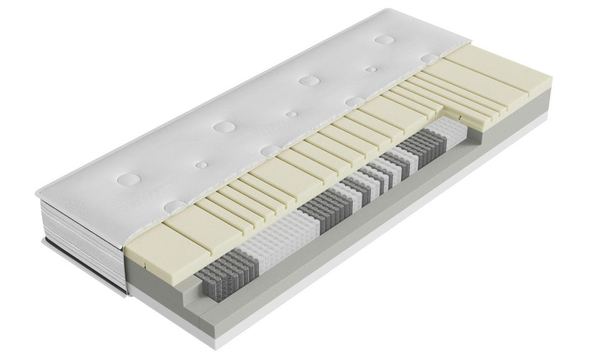 BOXSPRING KREVET 180/200 cm     crna  - crna/boje aluminija, Design, tekstil/metal (180/200cm) - Dieter Knoll
