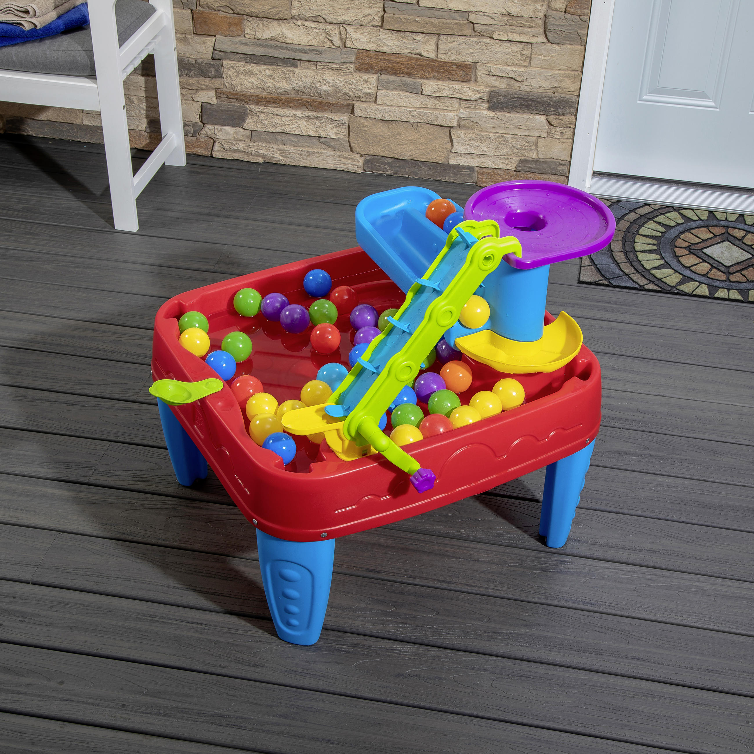 BALLSPIELTISCH Multicolor  - Rot/Multicolor, Basics, Kunststoff (76/71/77,5cm) - Ambia Garden