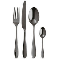 SADA PŘÍBORŮ nerezová ocel, 24dílné - černá, Basics, kov (32,8/30,5/5cm) - Sambonet