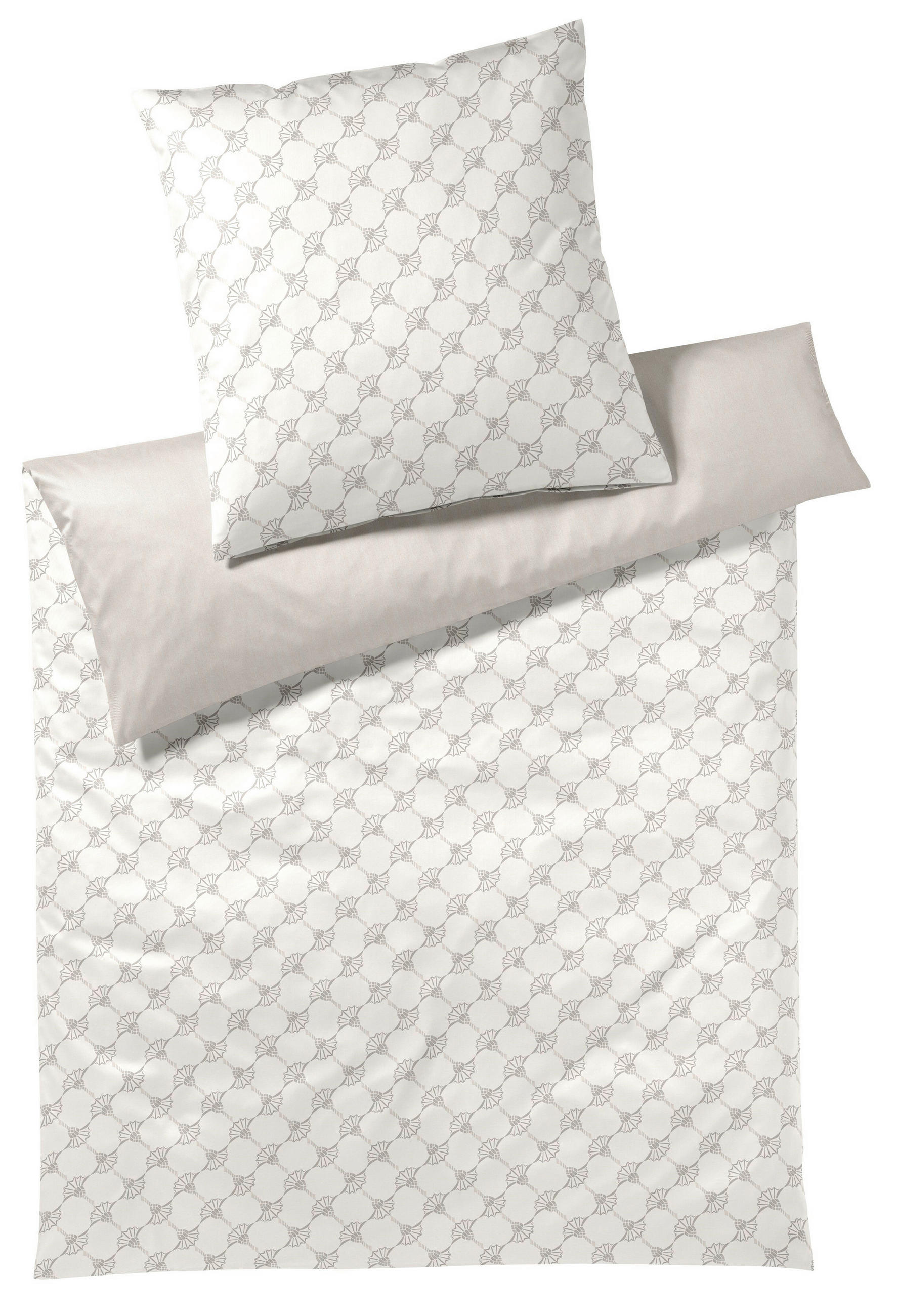 POSTELJNINA CORNFLOWER DOUBLE 200/200 cm mako saten krem barve  - krem barve, Konvencionalno, tekstil (200/200cm) - Joop!