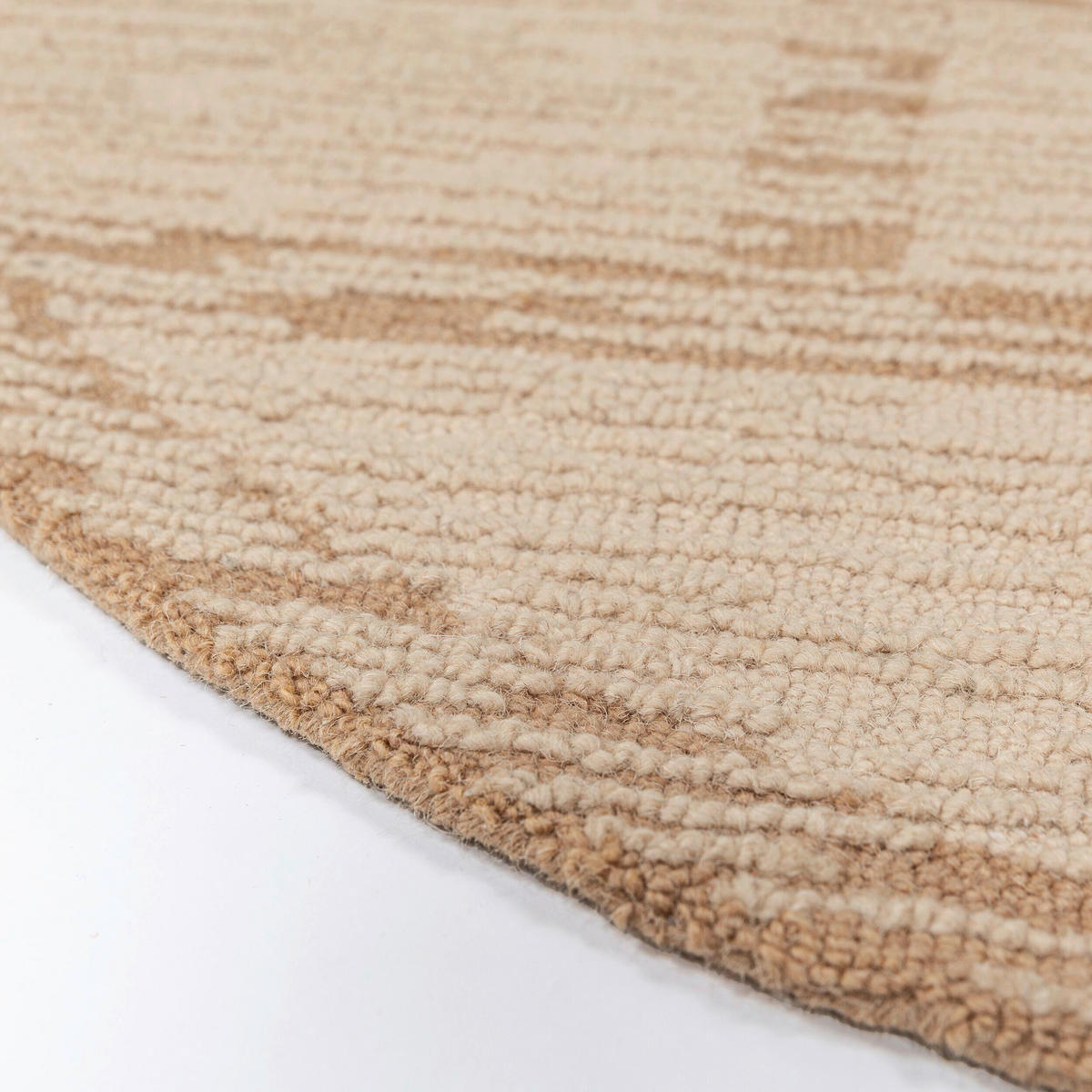 WOLLTEPPICH 160/160 cm Harris Beige rund  - Beige, Basics, Textil (160/160cm) - Flair Rugs