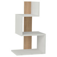 BEISTELLTISCH in Holzwerkstoff  - Weiss/Eichefarben, Design, Holzwerkstoff (42/72/30cm) - Livetastic
